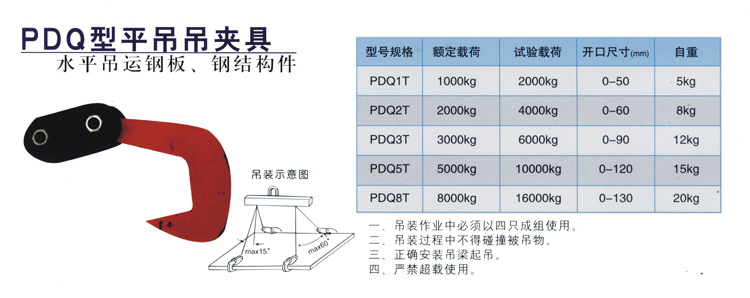 PDQ型平吊吊夹具(图1)