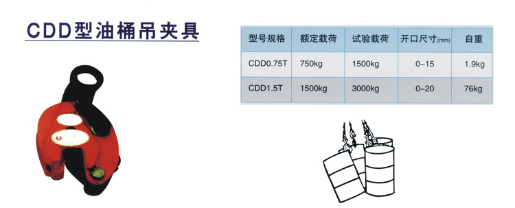 CDD型油桶吊夹具(图1)